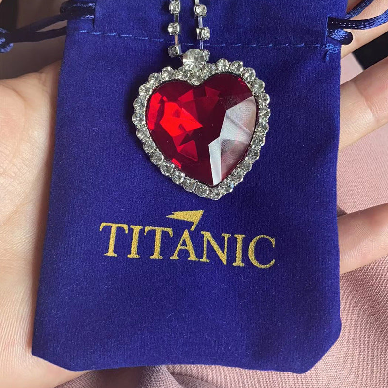 Wholesale Women' s Ocean Heart Blue Necklace